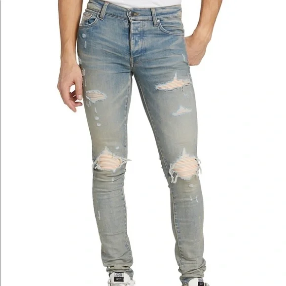 Amiri Mx1 Ultra-Suede Skinny Jeans Size 36 NWT - Picture 16 of 16